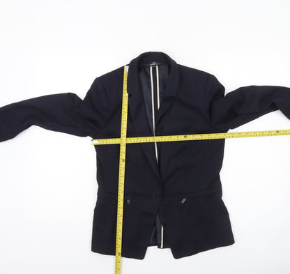Womens UK Size 10 NEXT Regular Blue Blazer