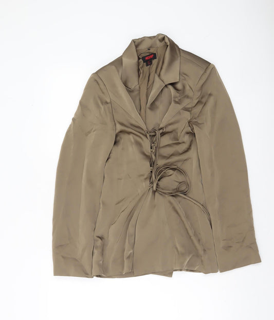 Womens UK Size 10 Misspap Brown Basic Jacket