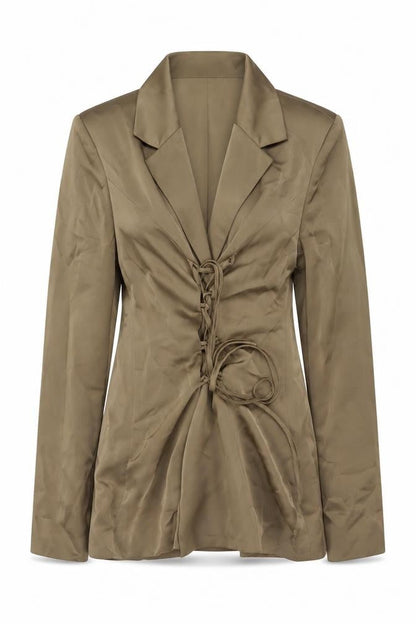 Womens UK Size 10 Misspap Brown Basic Jacket