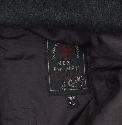 Next for Men Black Wool Blazer Jacket 38R Regular Fit Classic Style