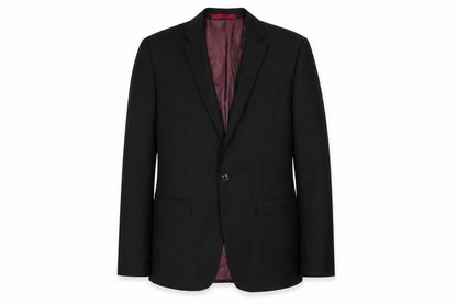 Topman Men's Black 38R Regular Fit Single-Breasted Blazer