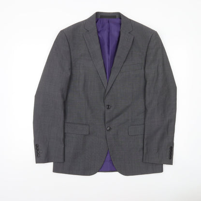Marks and Spencer Men’s Grey Wool Blend Suit Jacket 38S Short Classic Fit