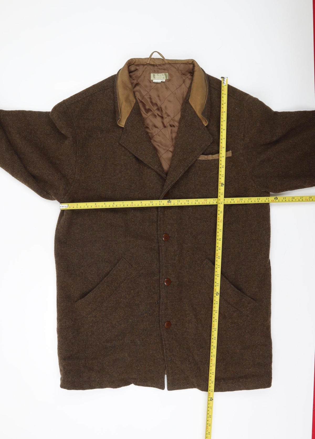 Mens UK Size L The Territory Ahead Brown Overcoat
