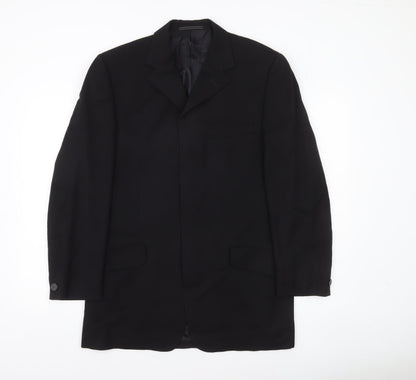 Versace Classic V2 Men's Black 40R Wool Viscose Blazer Jacket