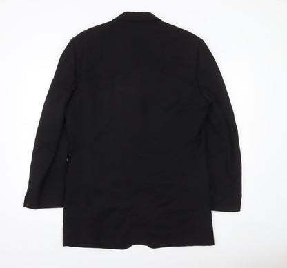 Versace Classic V2 Men's Black 40R Wool Viscose Blazer Jacket