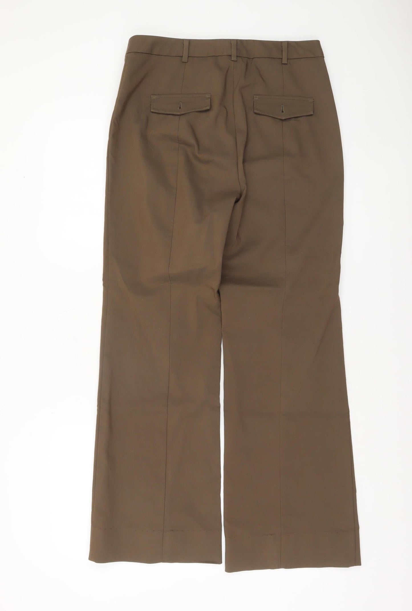 Womens UK Size 4 Talbots Regular Fit Dress Pants Brown Trousers