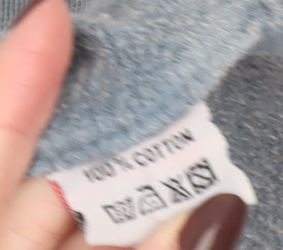 Weird Fish Men’s Grey 1/4 Zip Cotton Sweatshirt L Outdoor Pullover