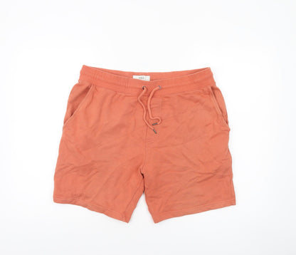 Marks and Spencer Men's Orange Sweat Shorts L Regular Fit