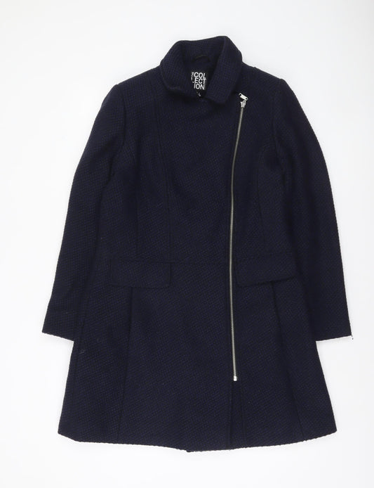 Womens UK Size 12 Debenhams Blue Overcoat