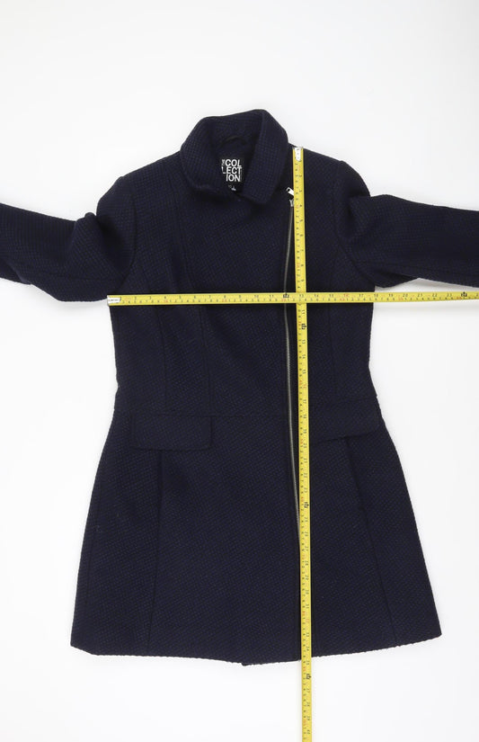 Womens UK Size 12 Debenhams Blue Overcoat