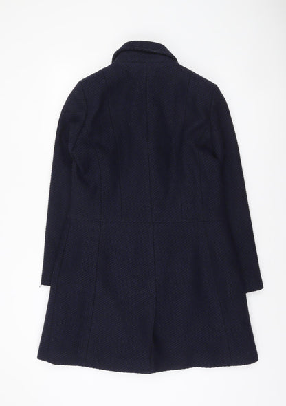 Womens UK Size 12 Debenhams Blue Overcoat