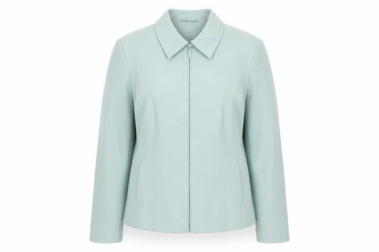 Bonmarché Women’s Green Zip-Up Collared Jacket Size 14 Regular