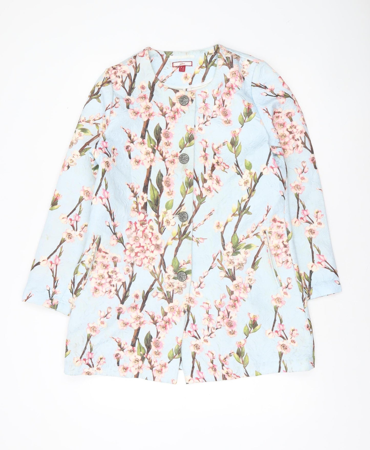 Joe Browns Women’s Multicoloured Floral Long Sleeve Coat UK 12