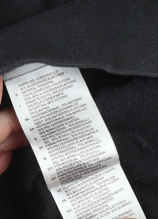 Adidas Men's Black Pullover Hoodie Size M Fleece Sportswear