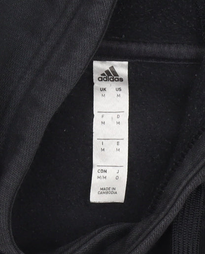 Adidas Men's Black Pullover Hoodie Size M Fleece Sportswear