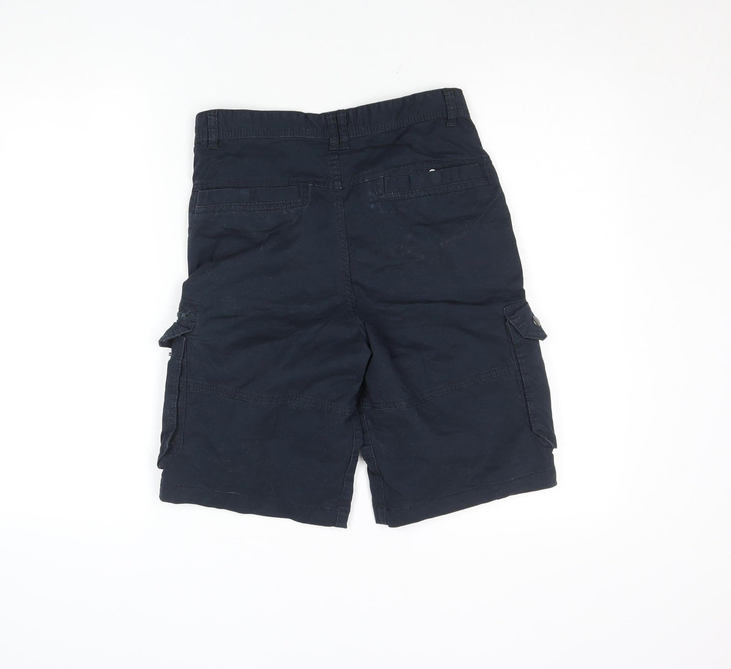 Denim Co Mens Black Cargo Shorts W30 Utility Cotton Blend