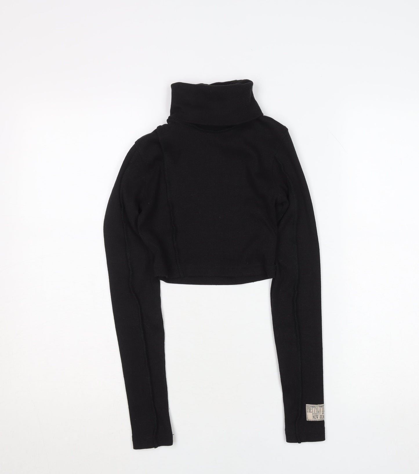 Womens UK Size 6 PRETTYLITTLETHING Black Pullover Jumper