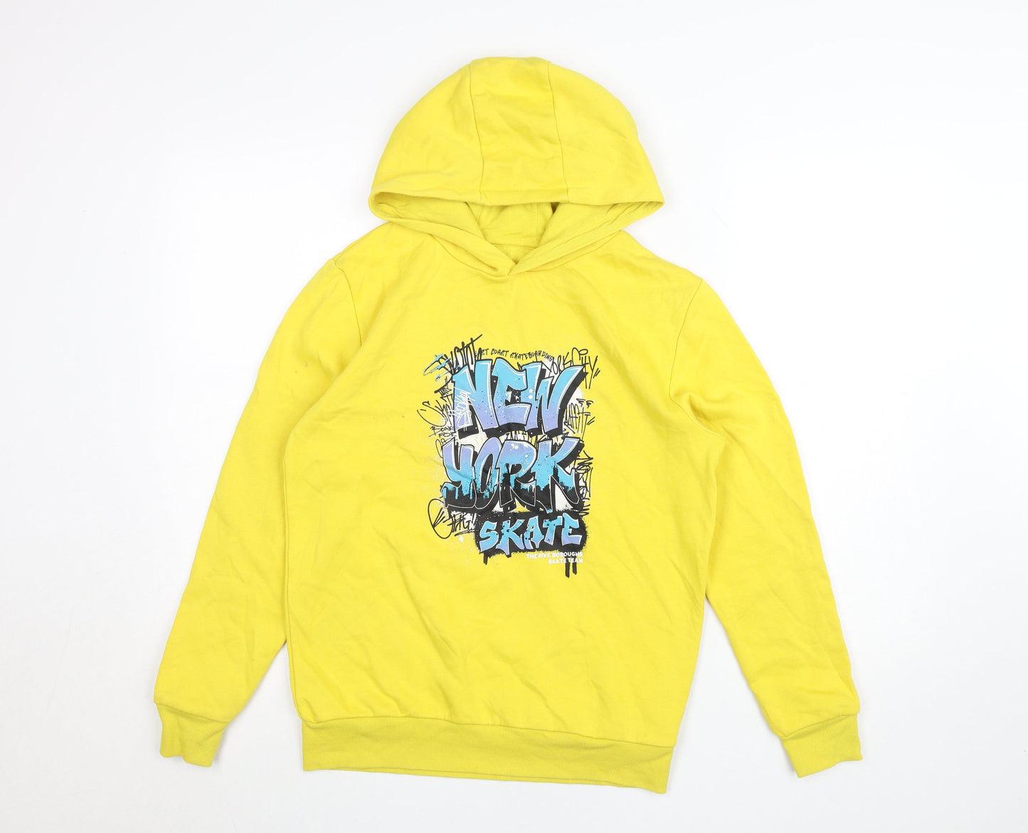 Boys UK Size 10 Years Dunnes Stores Yellow Pullover Hoodie