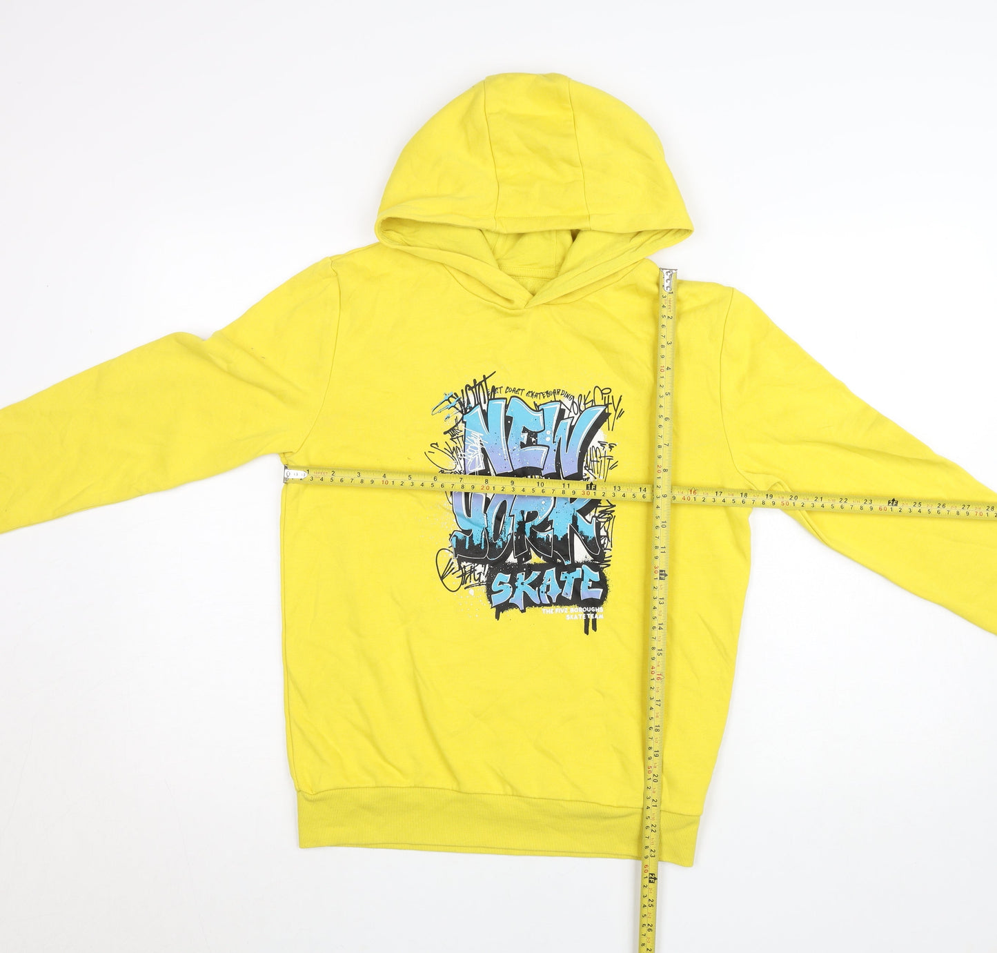 Boys UK Size 10 Years Dunnes Stores Yellow Pullover Hoodie