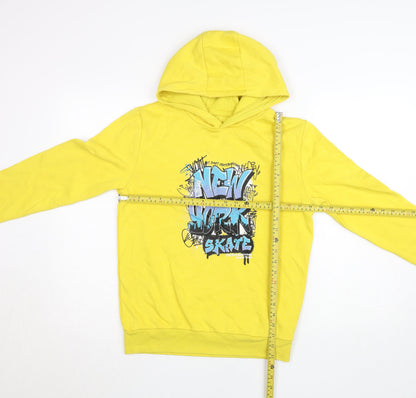 Boys UK Size 10 Years Dunnes Stores Yellow Pullover Hoodie