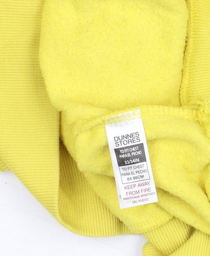 Boys UK Size 10 Years Dunnes Stores Yellow Pullover Hoodie
