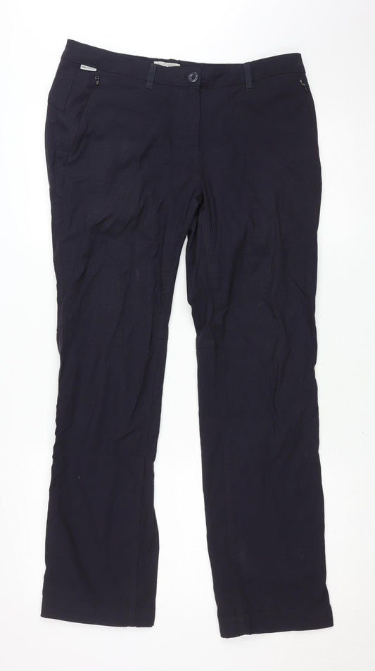 Craghoppers Womens Black Size 12 Lightweight Travel Trousers