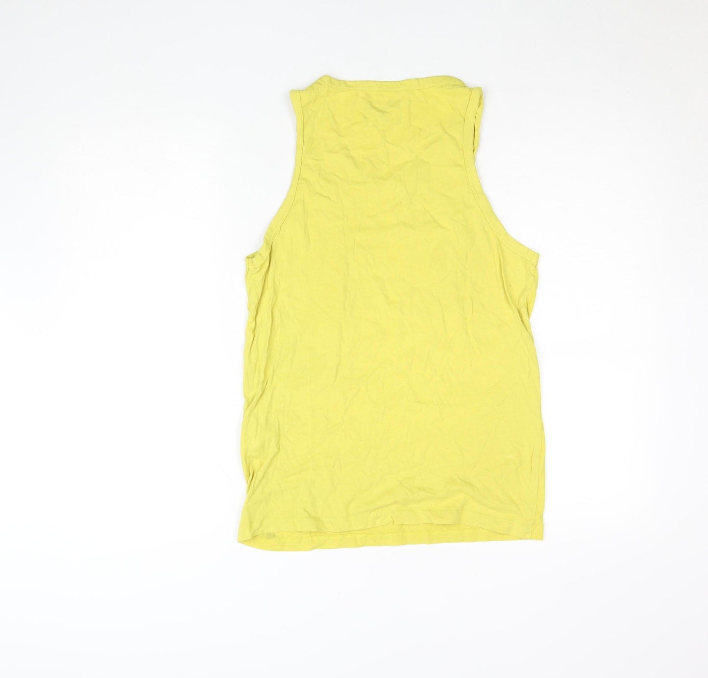 Mens UK Size S JACK & JONES Yellow Gym & Training Running & Jogging Tank
