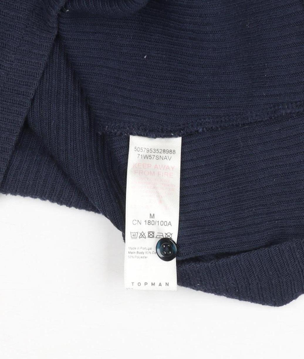 Mens UK Size M Topman Cotton Blend Polo Shirt