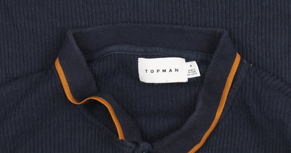 Mens UK Size M Topman Cotton Blend Polo Shirt