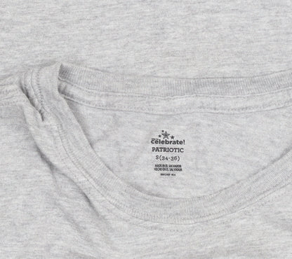 Mens UK Size S Celebrate! Grey  T-Shirt