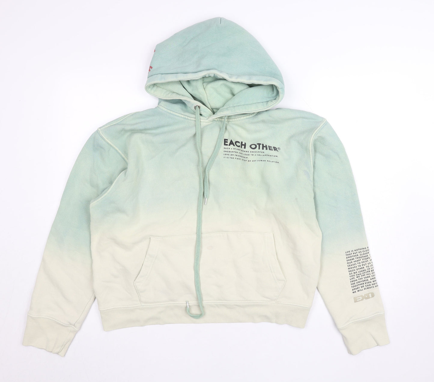 Womens UK Size XL Each Other Multicoloured Pullover Hoodie