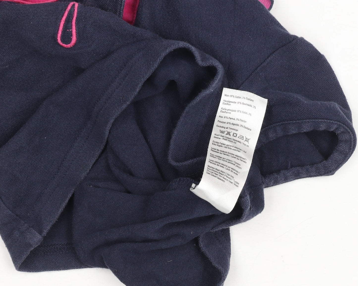 Girls UK Size 4 Years Joules Blue Basic Polo