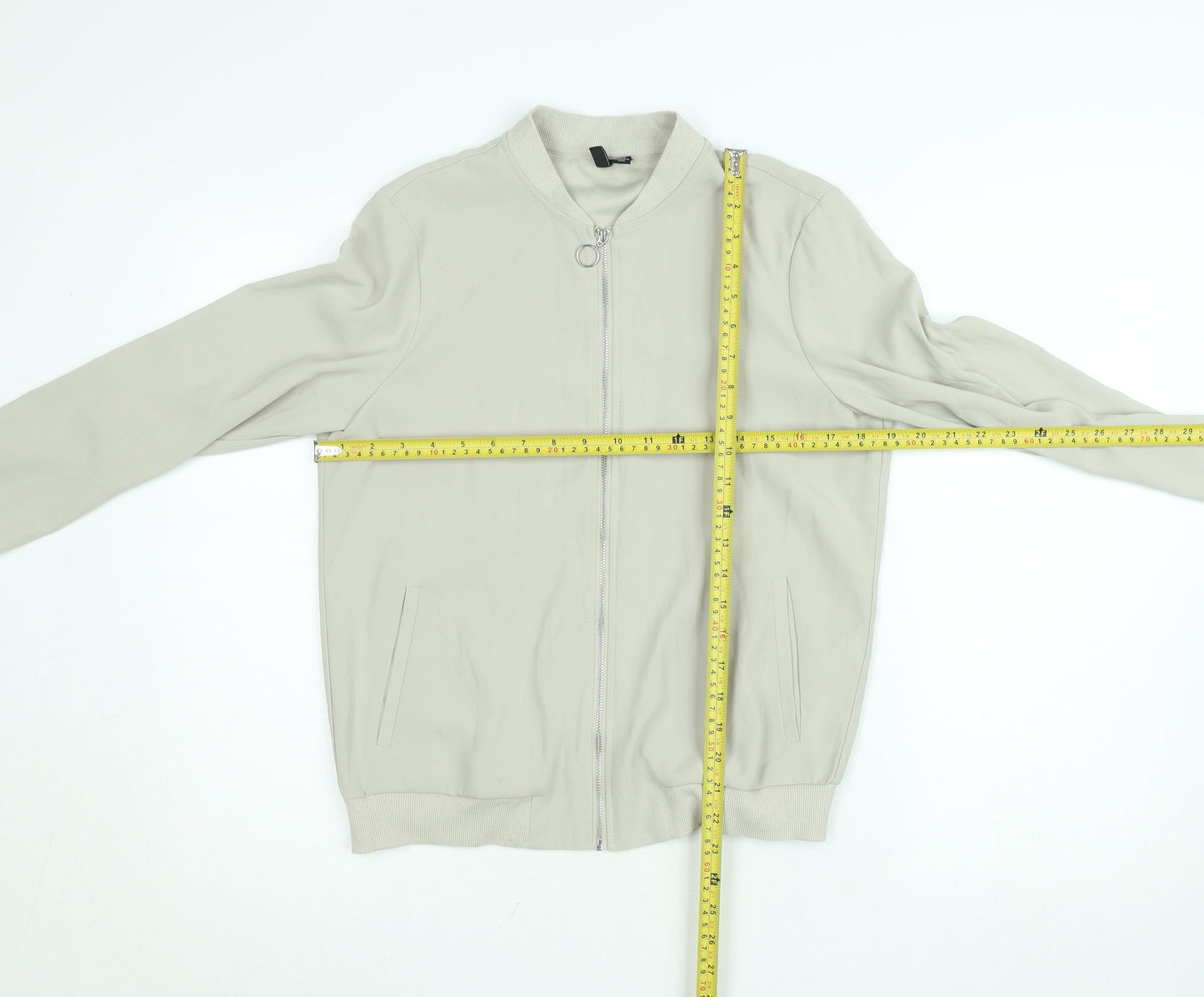 Womens UK Size M VERO MODA Beige Bomber Jacket