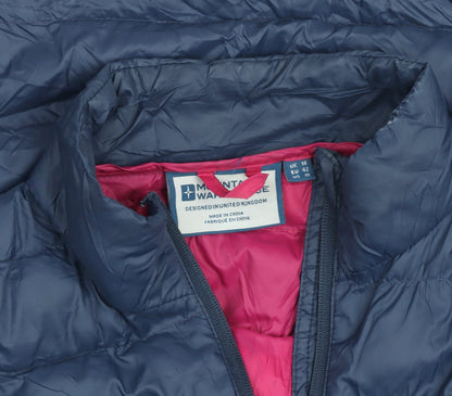 Mountain Warehouse Womens Navy Puffer Jacket Size 14 Lined Winter Coat