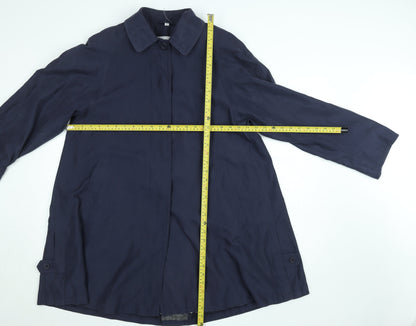 Womens UK Size S Dannimac Blue Rain Coat