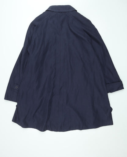 Womens UK Size S Dannimac Blue Rain Coat