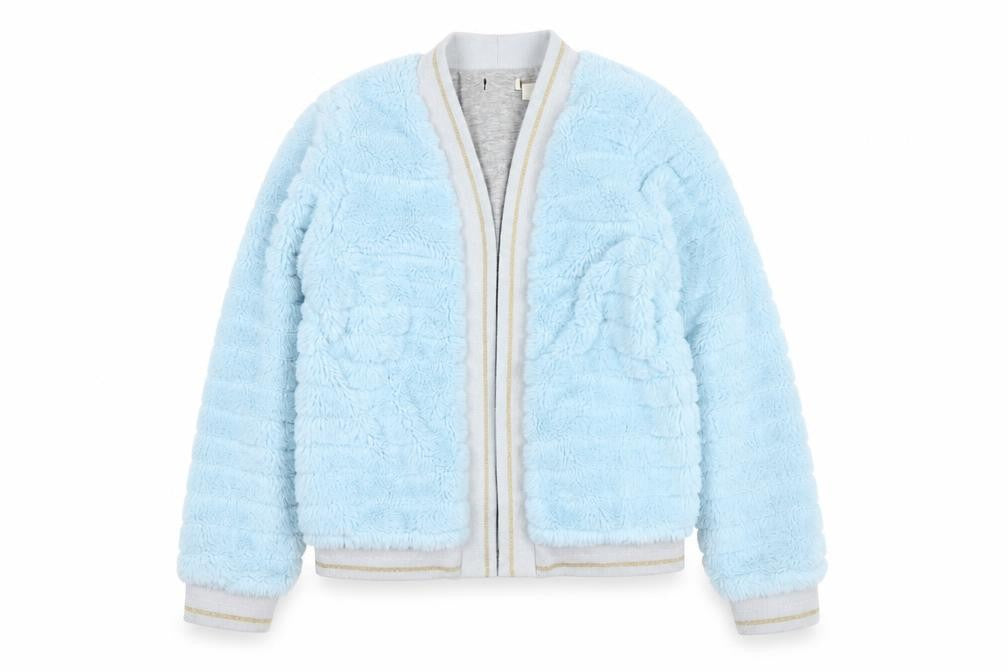 Girls UK Size 11-12 Years Monsoon Blue Bomber Jacket