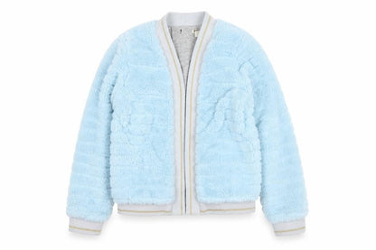 Girls UK Size 11-12 Years Monsoon Blue Bomber Jacket