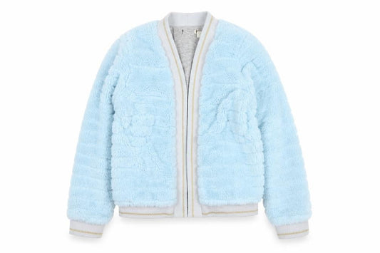 Girls UK Size 11-12 Years Monsoon Blue Bomber Jacket