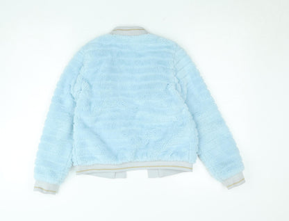 Girls UK Size 11-12 Years Monsoon Blue Bomber Jacket