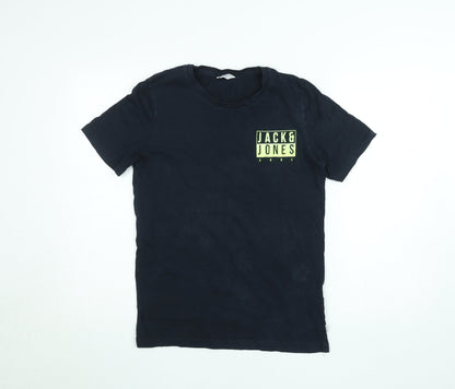 Mens UK Size M JACK & JONES Black  T-Shirt