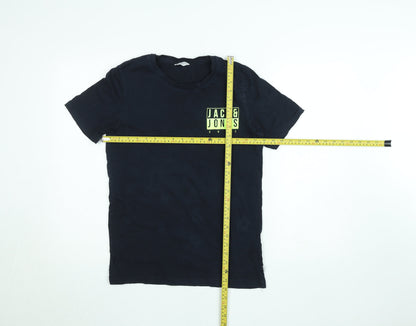 Mens UK Size M JACK & JONES Black  T-Shirt