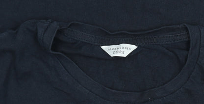 Mens UK Size M JACK & JONES Black  T-Shirt