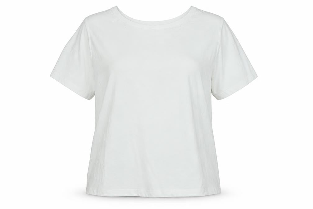 Womens UK Size L Zara White Basic T-Shirt