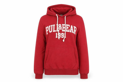 Womens UK Size S Pull & Bear Red Pullover Hoodie