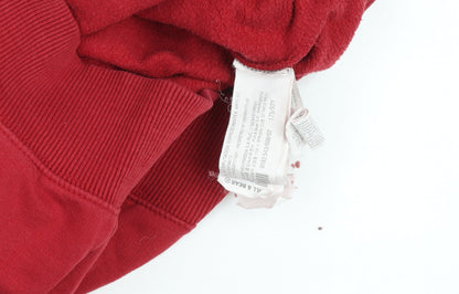 Womens UK Size S Pull & Bear Red Pullover Hoodie