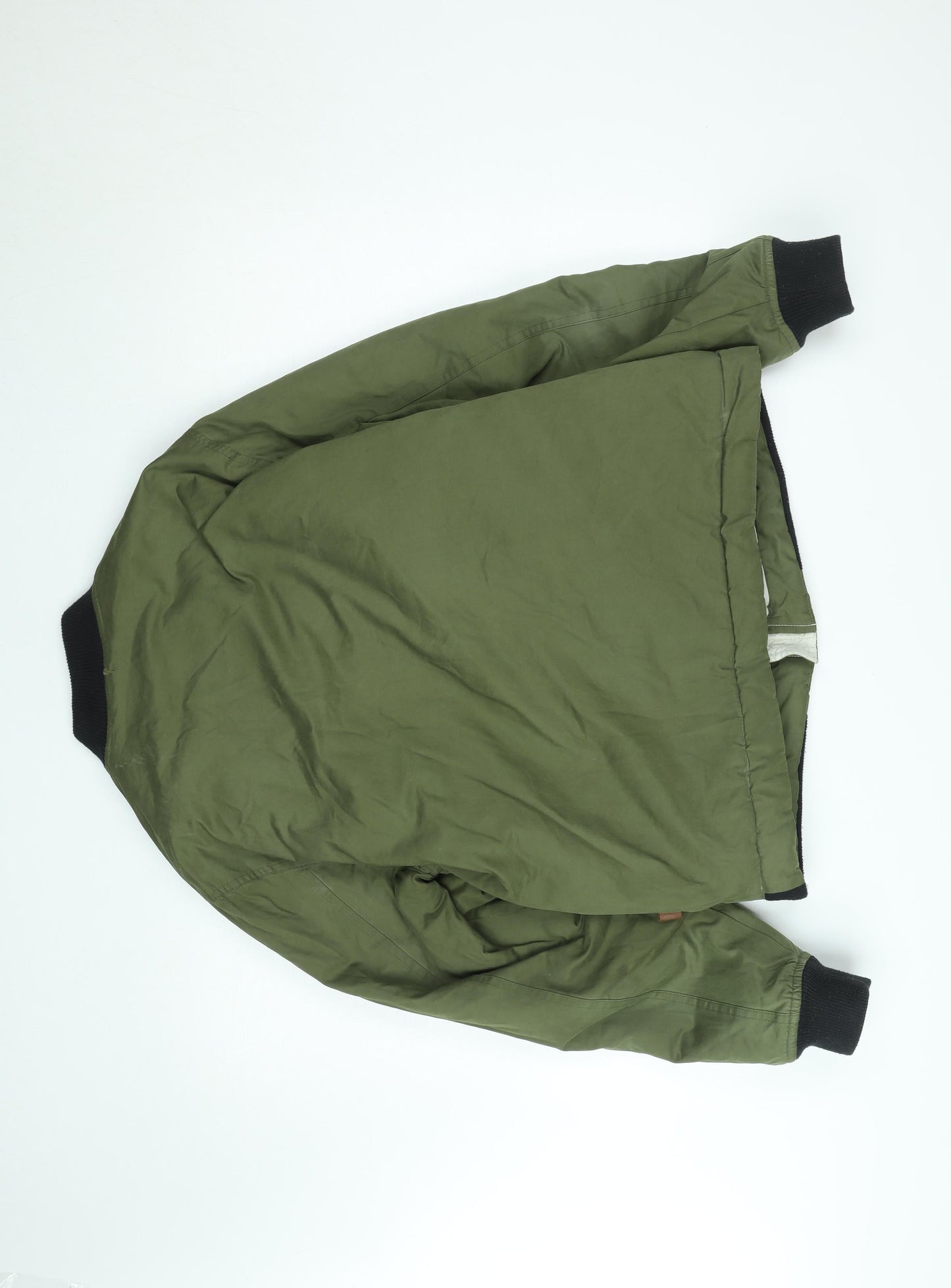 Mens UK Size L Bellfield Green Bomber Jacket