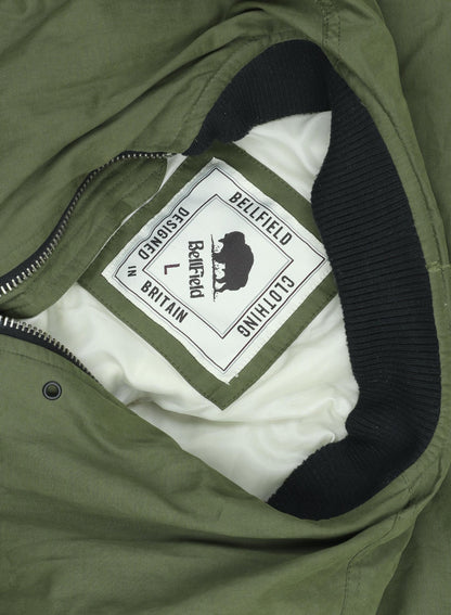 Mens UK Size L Bellfield Green Bomber Jacket