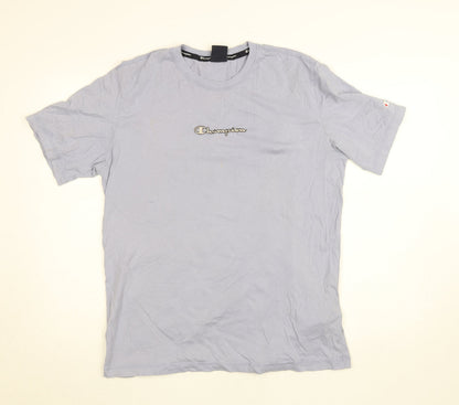 Womens UK Size XL Champion Blue Basic T-Shirt