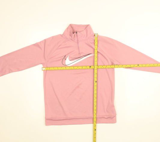Nike Women's Pink XS Dri-FIT 1/4 Zip Running Top